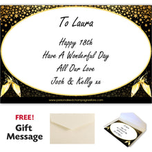 Load image into Gallery viewer, Single Champagne Bottle With A Printed Label With A Double Lasered Wooden Box and Engraved Glass- 18th Birthday
