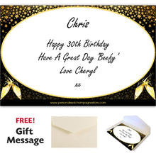 Load image into Gallery viewer, Single Wooden Champagne Box with Laser Engraving - 30th Birthday
