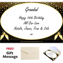 Load image into Gallery viewer, Single Wooden Champagne Box with Laser Engraving -70th Birthday
