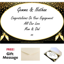Load image into Gallery viewer, Single Bottle With A Custom Printed Label And Lasered Wooden Box- Engagement
