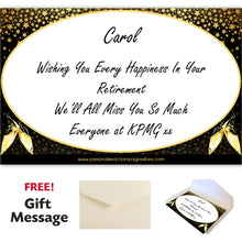 Load image into Gallery viewer, Single Wooden Champagne Box with Laser Engraving -Retirement
